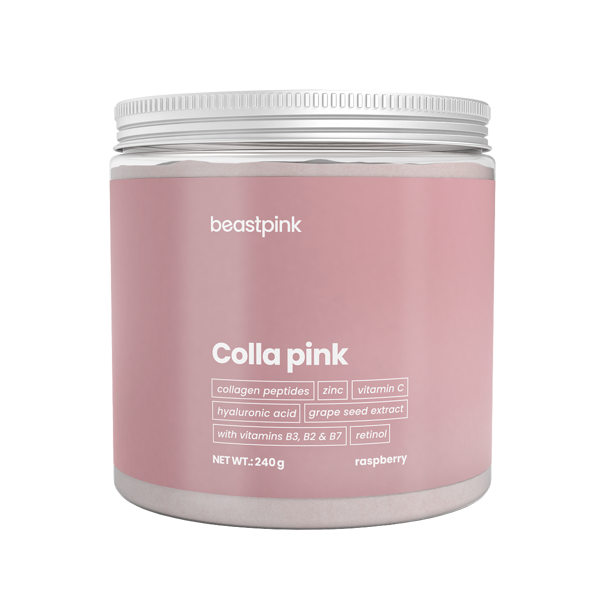 GymBeam_Sportnahrung_Colla_pink_raspberry_240_g_EUR_12,95_(c) GymBeam_1