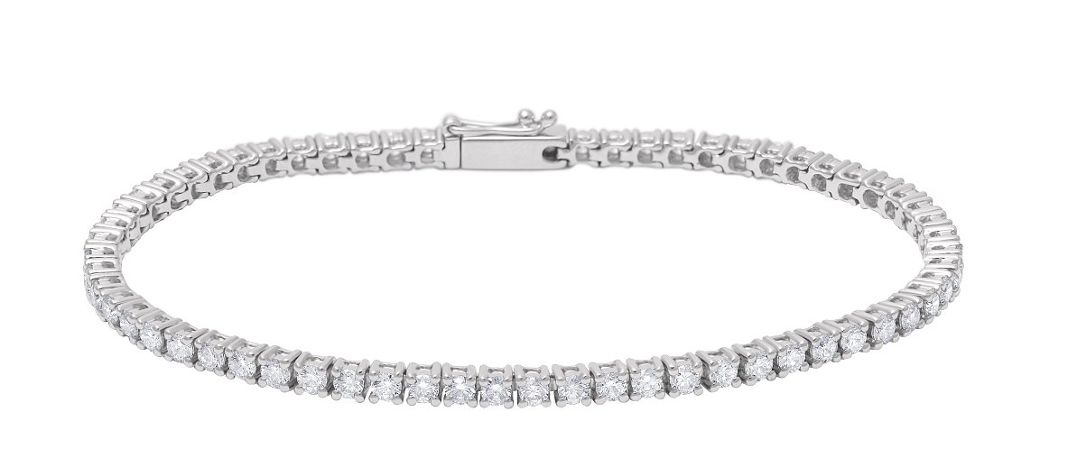 WAGNER_Rivière Collection_Armband_18 Kt Weißgold, 0,61 ct Diamanten_EUR 3260