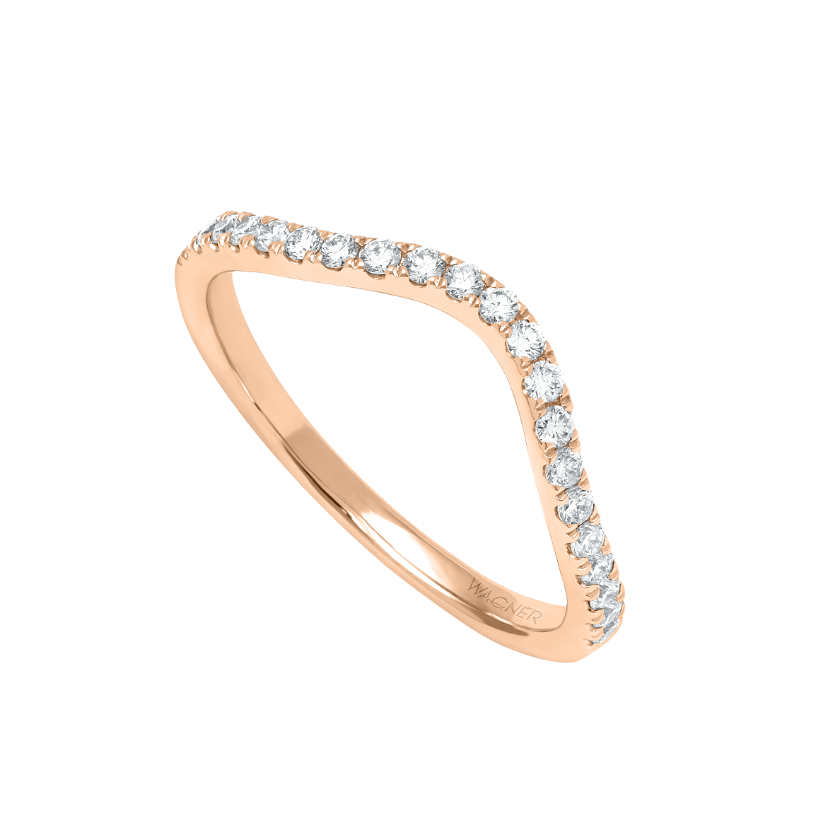 WAGNER_Rivière Collection_Ring_18 Kt Roségold, 0,24 ct Diamanten_ab EUR 1850
