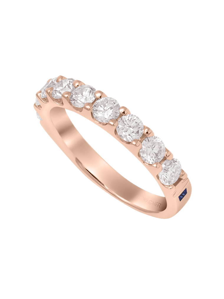 WAGNER_Rivière Collection_Ring_18 Kt Roségold, 1,07 ct Diamanten_EUR 6820
