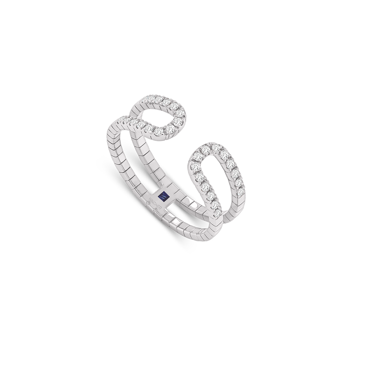 WAGNER_Rivière-Flow Collection_Ring_18 Kt Weißgold, 0,21 ct Diamanten_ab EUR 2110