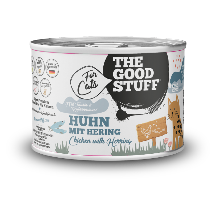 THE GOODSTUFF_Nassfutter_Huhn mit Hering_200g_EUR 1,99