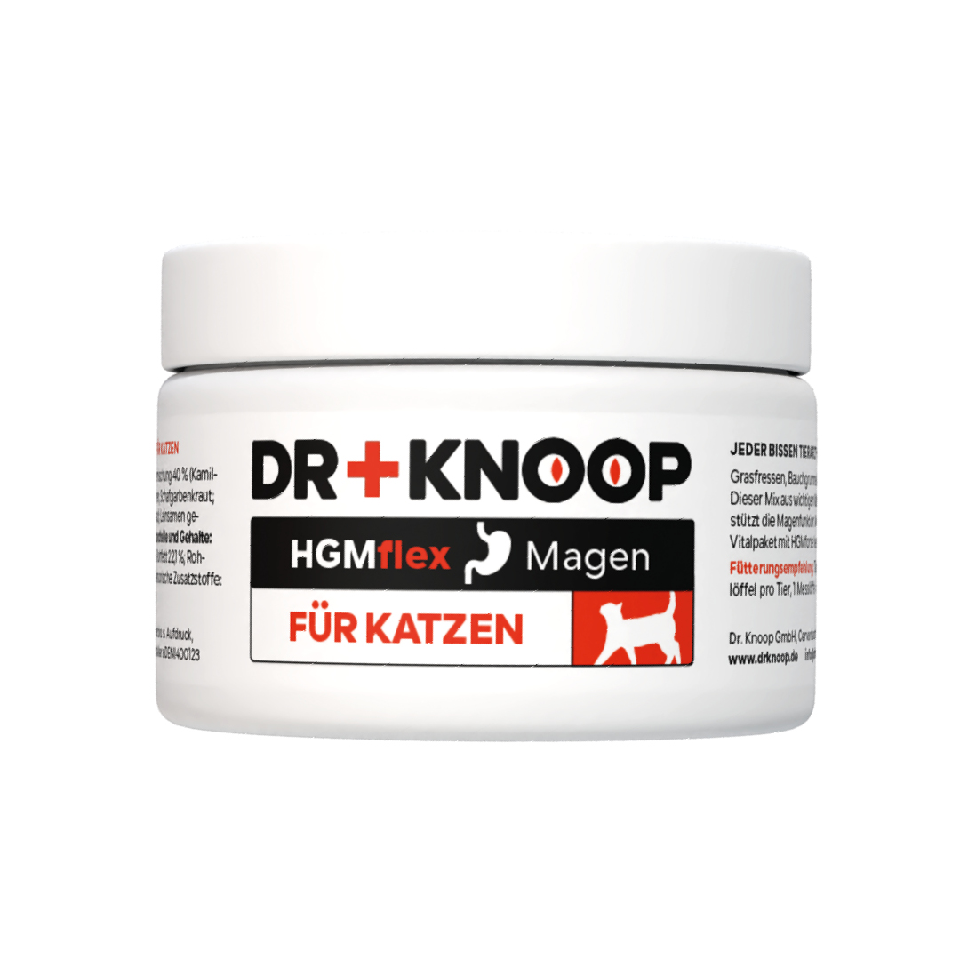 THE GOODSTUFF empfiehlt Dr. Knoop_HGM Flex Magen-Pulver für Katzen_EUR 15,95