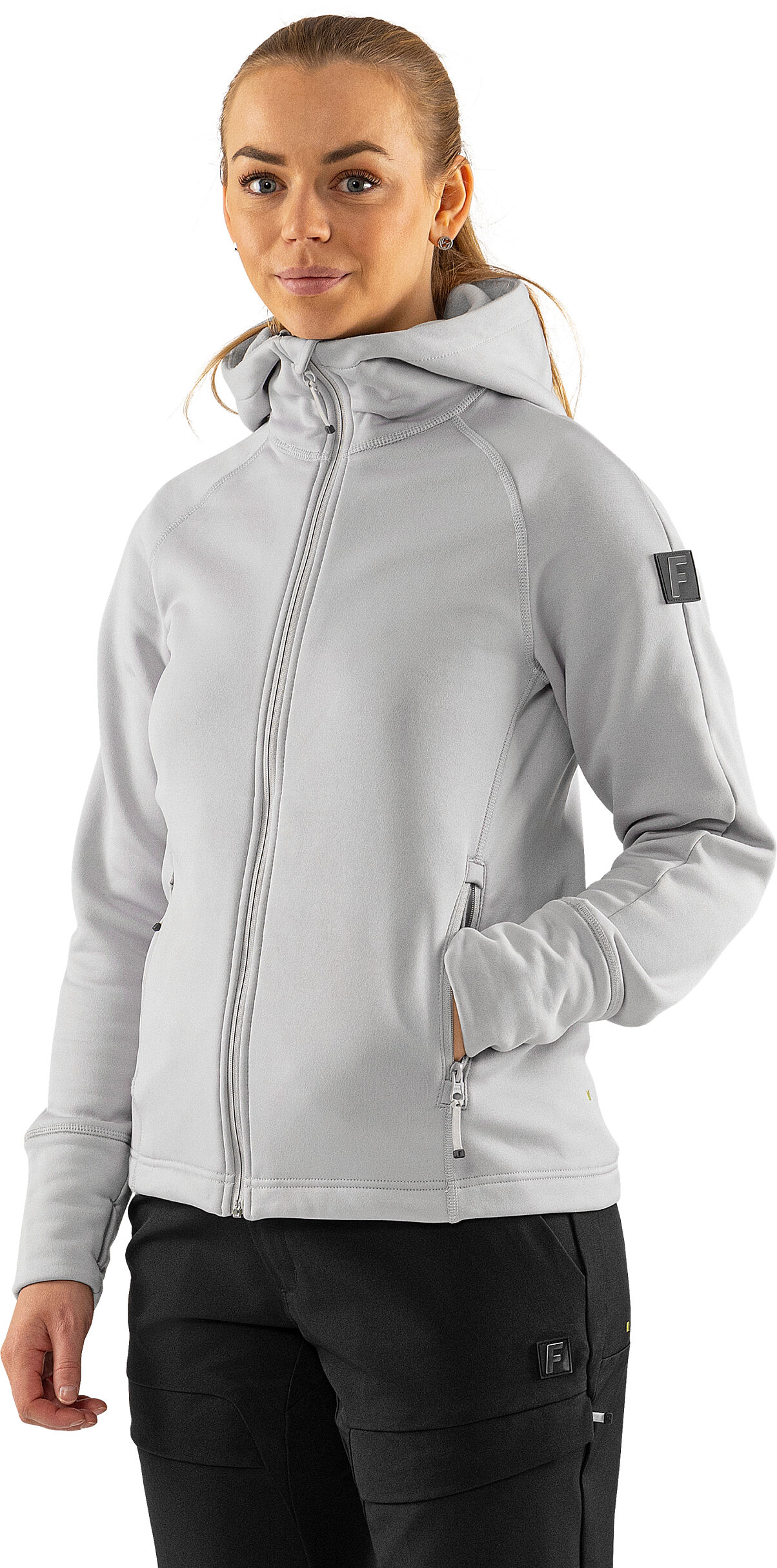 FRISTADS_Cobalt Polartec® Power Stretch® Hoodie Damen_301215-910_EUR 71,34