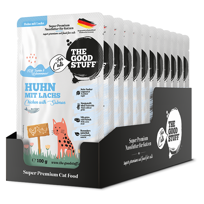THE GOODSTUFF for Cats_Nassfutter Pouch_Huhn mit Lachs_1,59 EUR_01