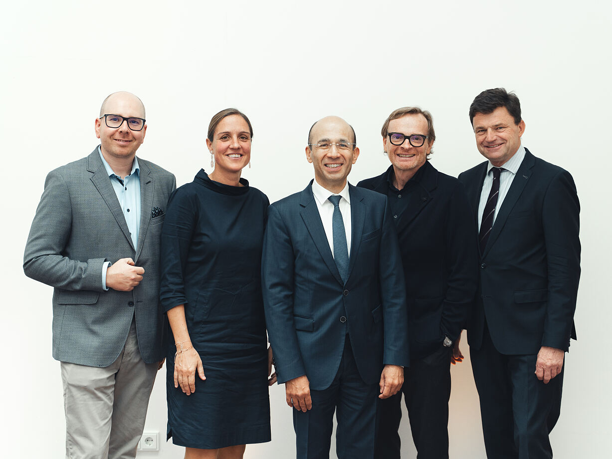 3_ÖGPRÄC Tagung 2026 Pressekonferenz_vlnr. Dr. Albert Fuchs, Prof.in Priv.-Doz.in Dr.in Elisabeth Russe, Univ.-Doz. Dr. Rafic Kuzbari, Univ.-Prof. Dr. Matthias Rab, Prim. Univ.-Doz.Dr. Rupert Koller_(c) Leon Moik _ Moik Media