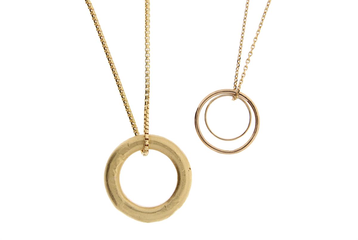 Katie g. Jewellery - Ringe auf Kette in Gold