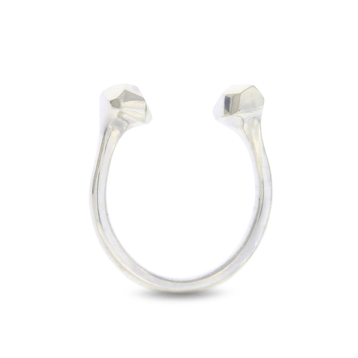 Katie g. Jewellery - Cutting Edge Nugget Ring - Small - poliertes sterling silber - 130€