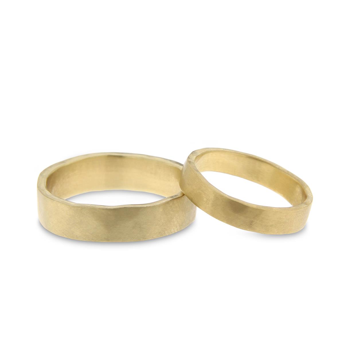 Katie g. Jewellery – Wedding - Unregelmäßige Gelbgold Ringe