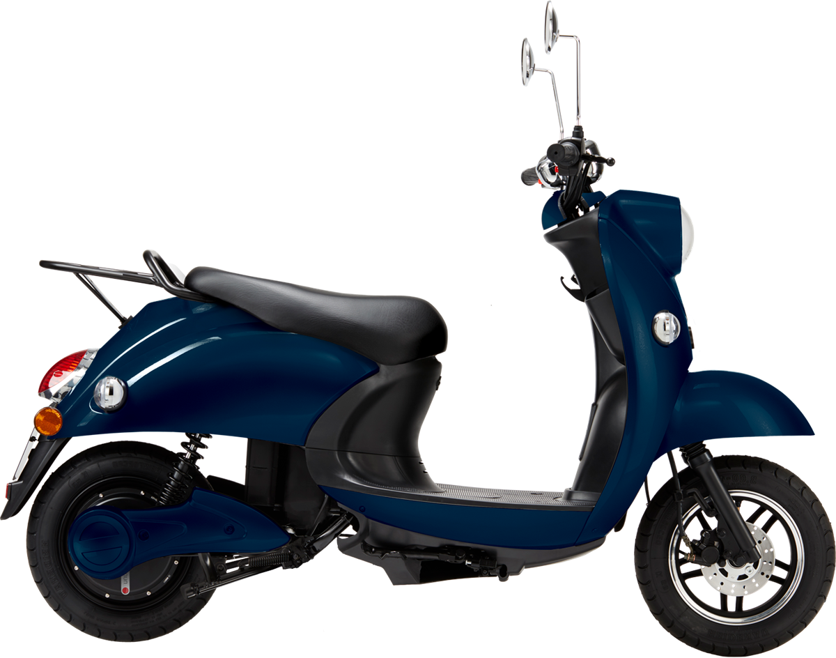 unu scooter blue black