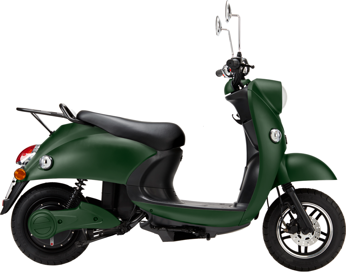 unu scooter green black