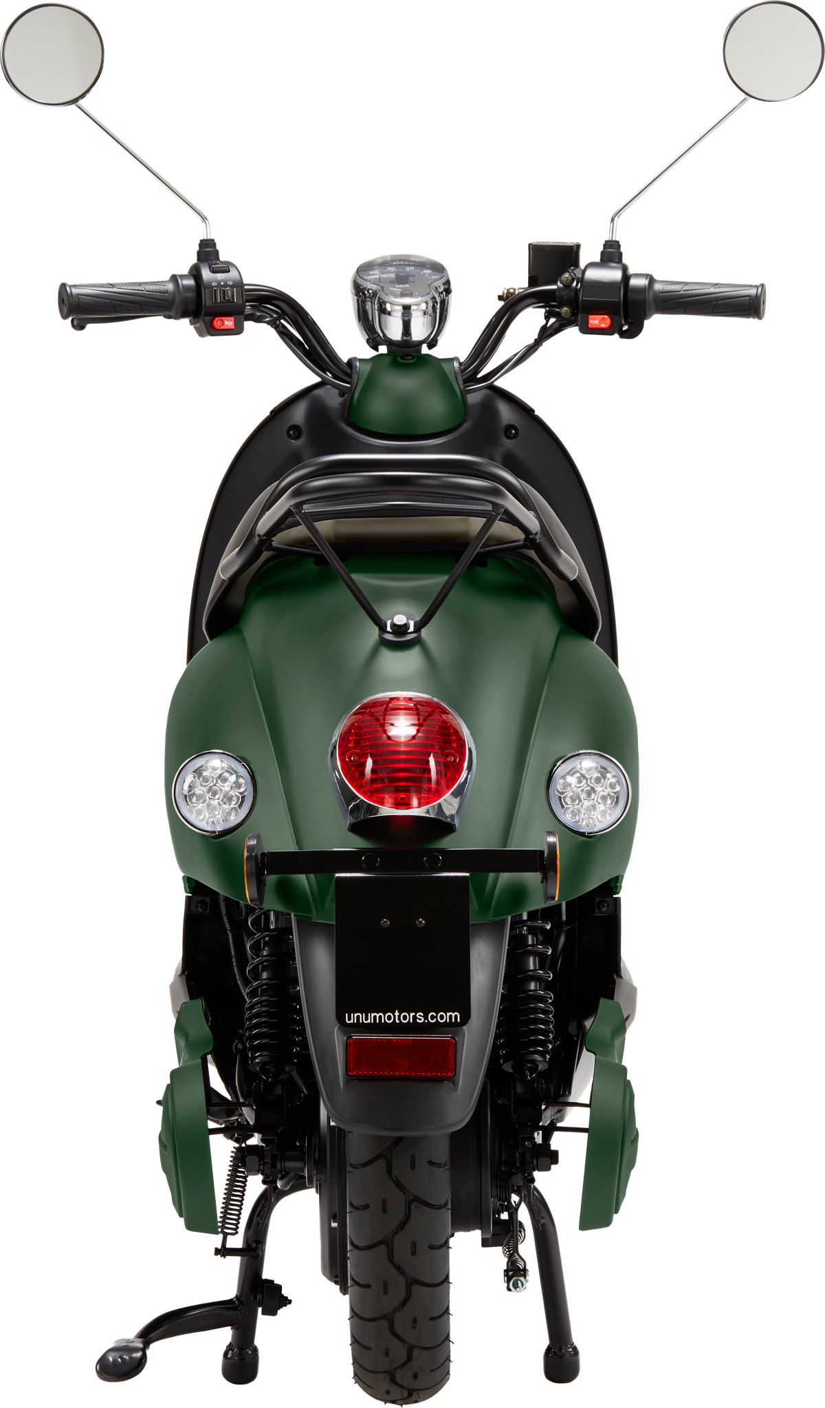 unu scooter back green