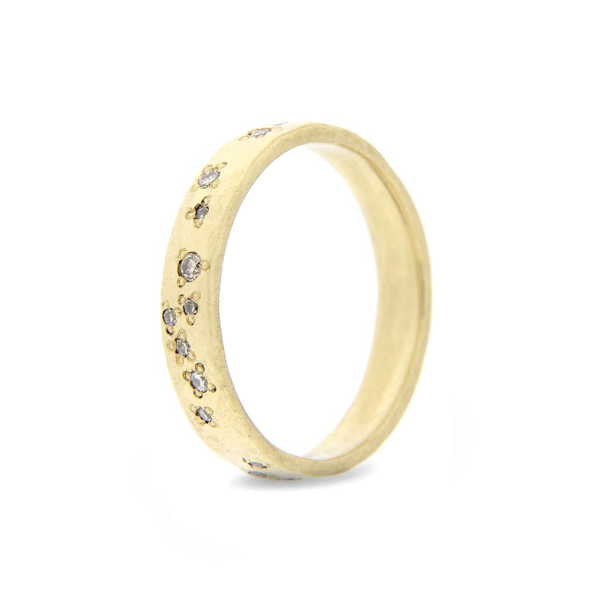 Katie g. Jewellery_Knuckle Ring Wide Champ gold Stargazing