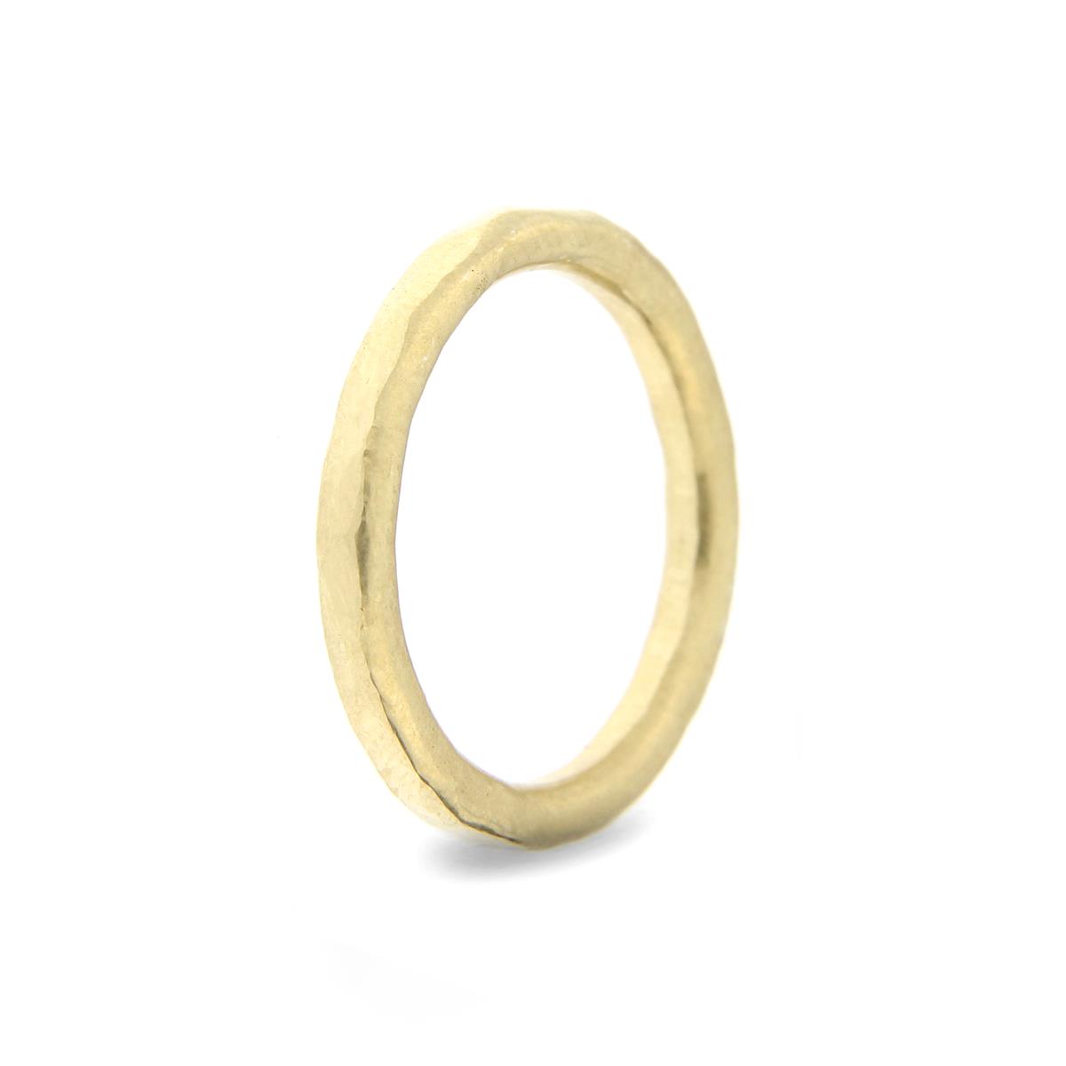 Katie g. Jewellery - Hammered Ring 2,5mm - Champ Gold