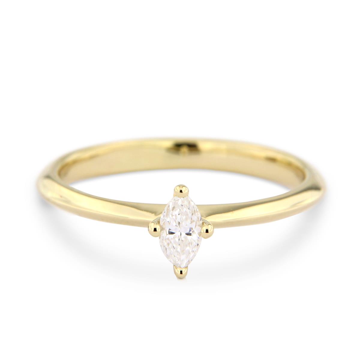 Katie g. Jewellery - Navette Diamond Solitaire Ring_EUR 3150
