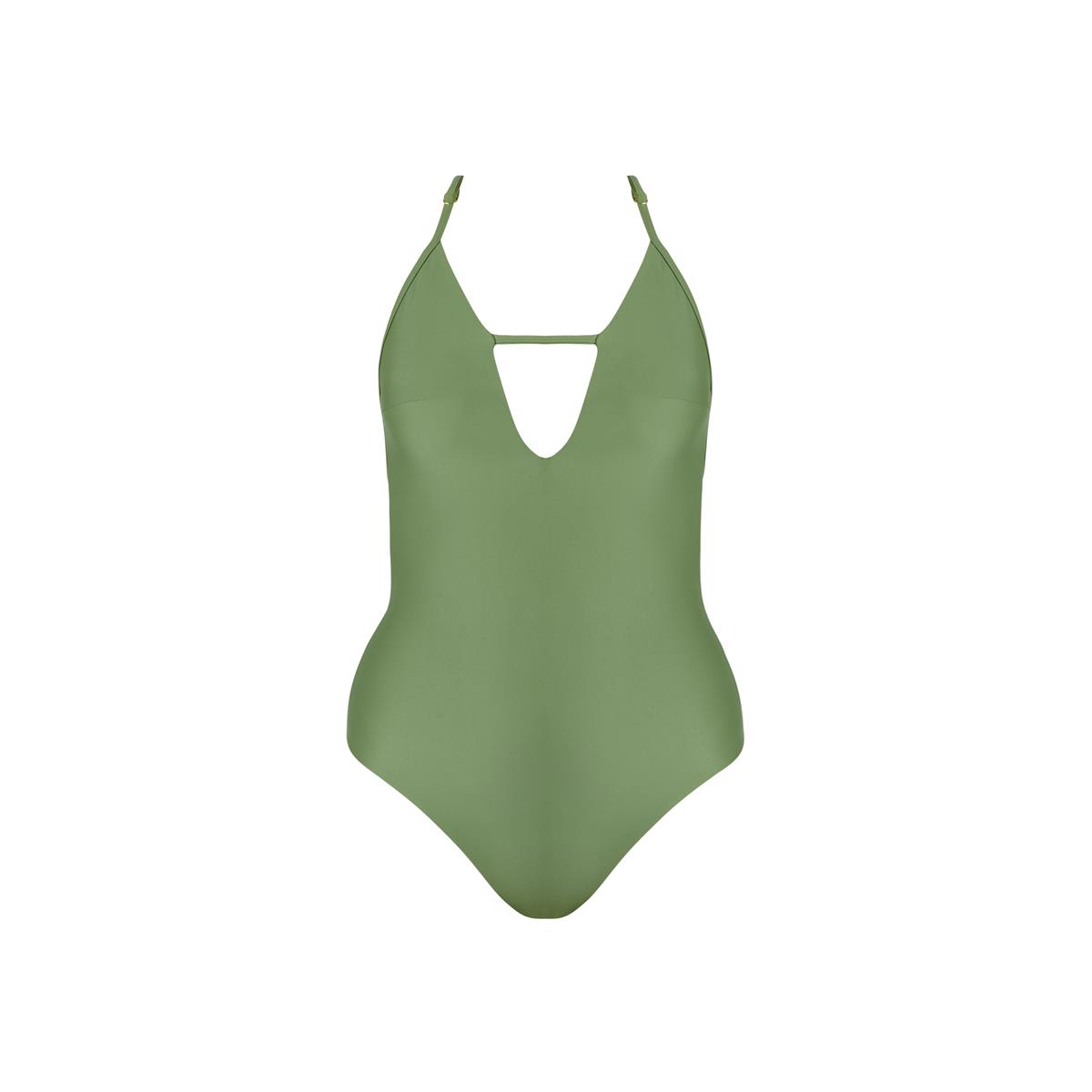 MARGARET AND HERMIONE_SS19_Swimsuit No.2_dark green_EUR 154,00