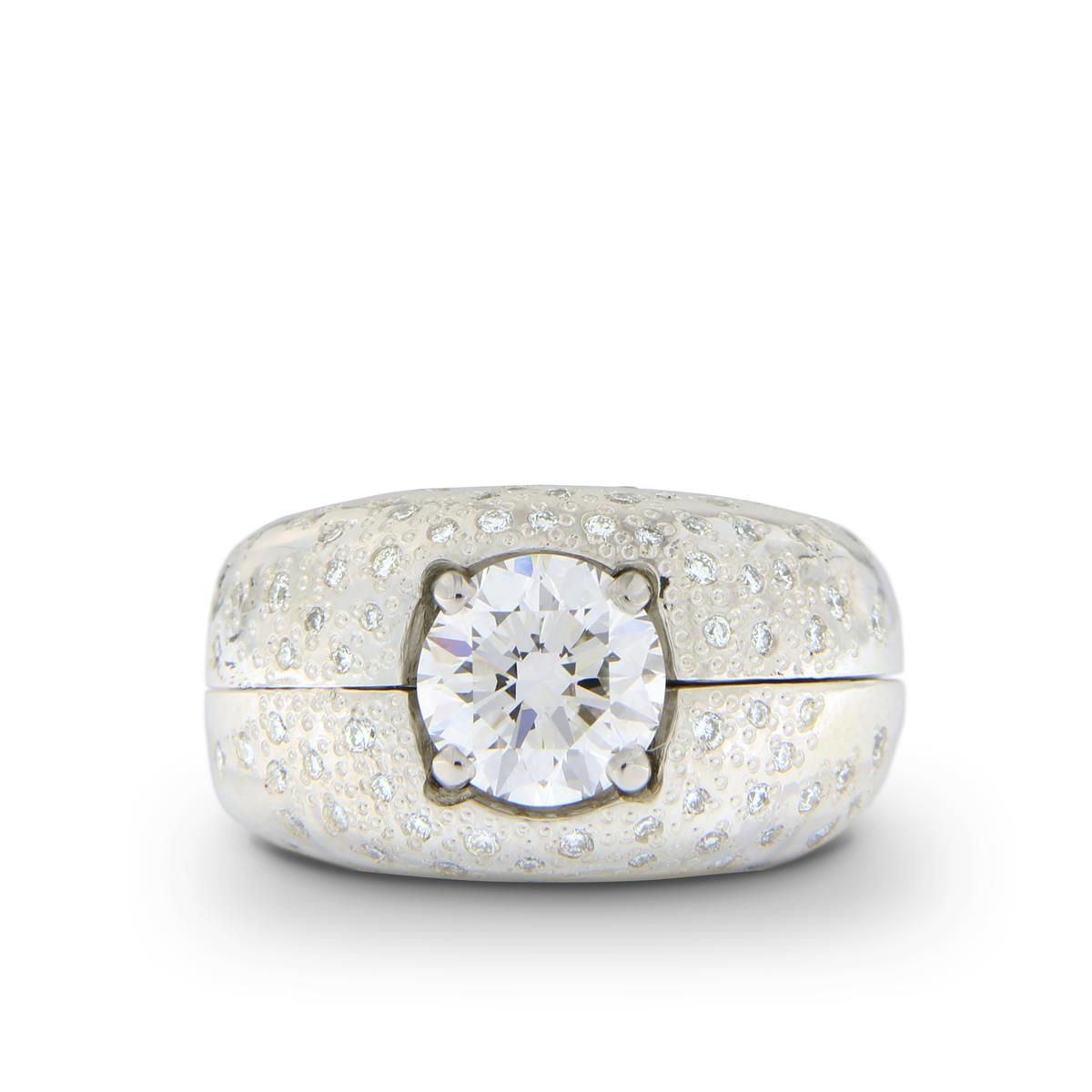 Katie g. Jewellery - Starburst Casing - Ring Casing aus Sterling Silber mit 80 weißen Brillanten
