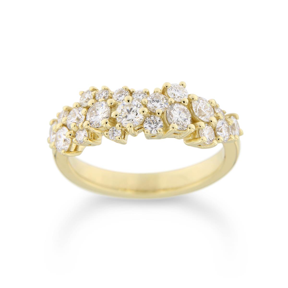 Katie g. Jewellery - Diamond Cloud Ring_14kt. Gelbgold mit 21 Brillianten_EUR auf Anfrage