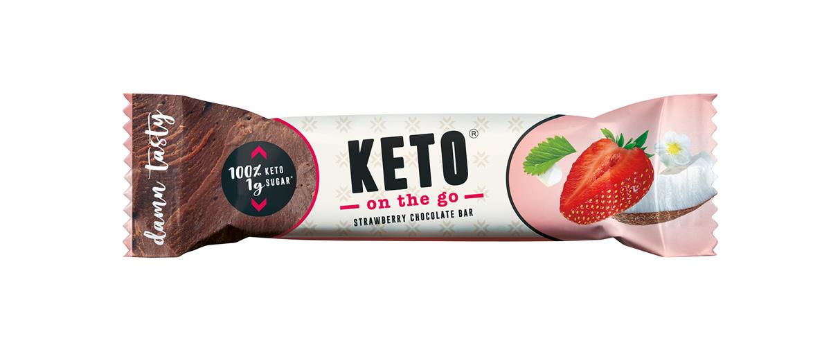 KETO on the go Strawberry Chocolate Bar_2
