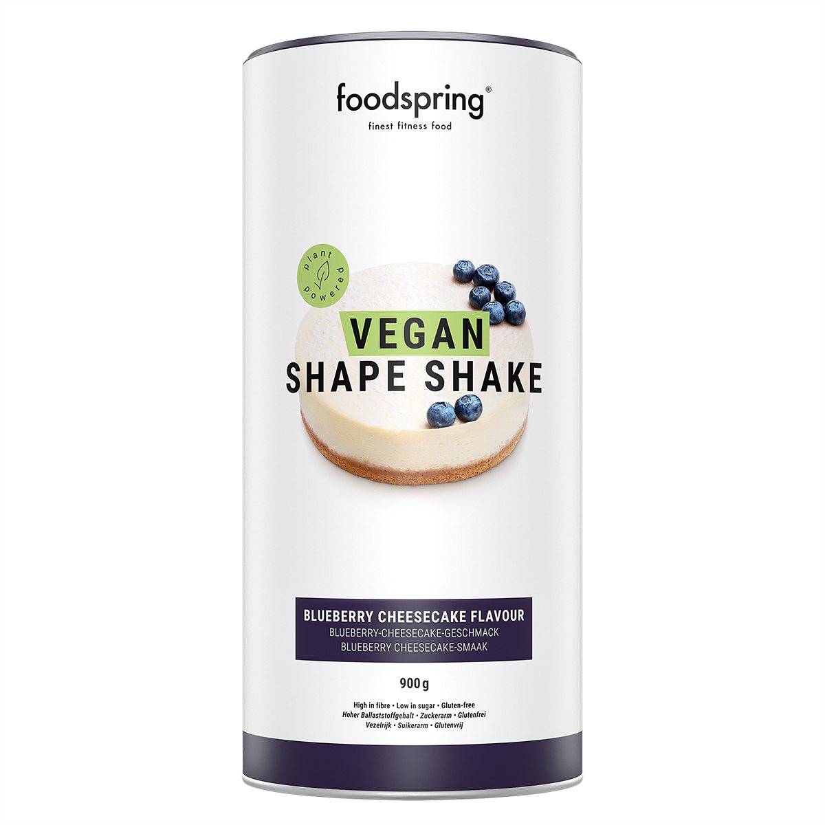 foodspring_Vegan Shape Shake_Blueberry Cheesecake_je EUR 29,99