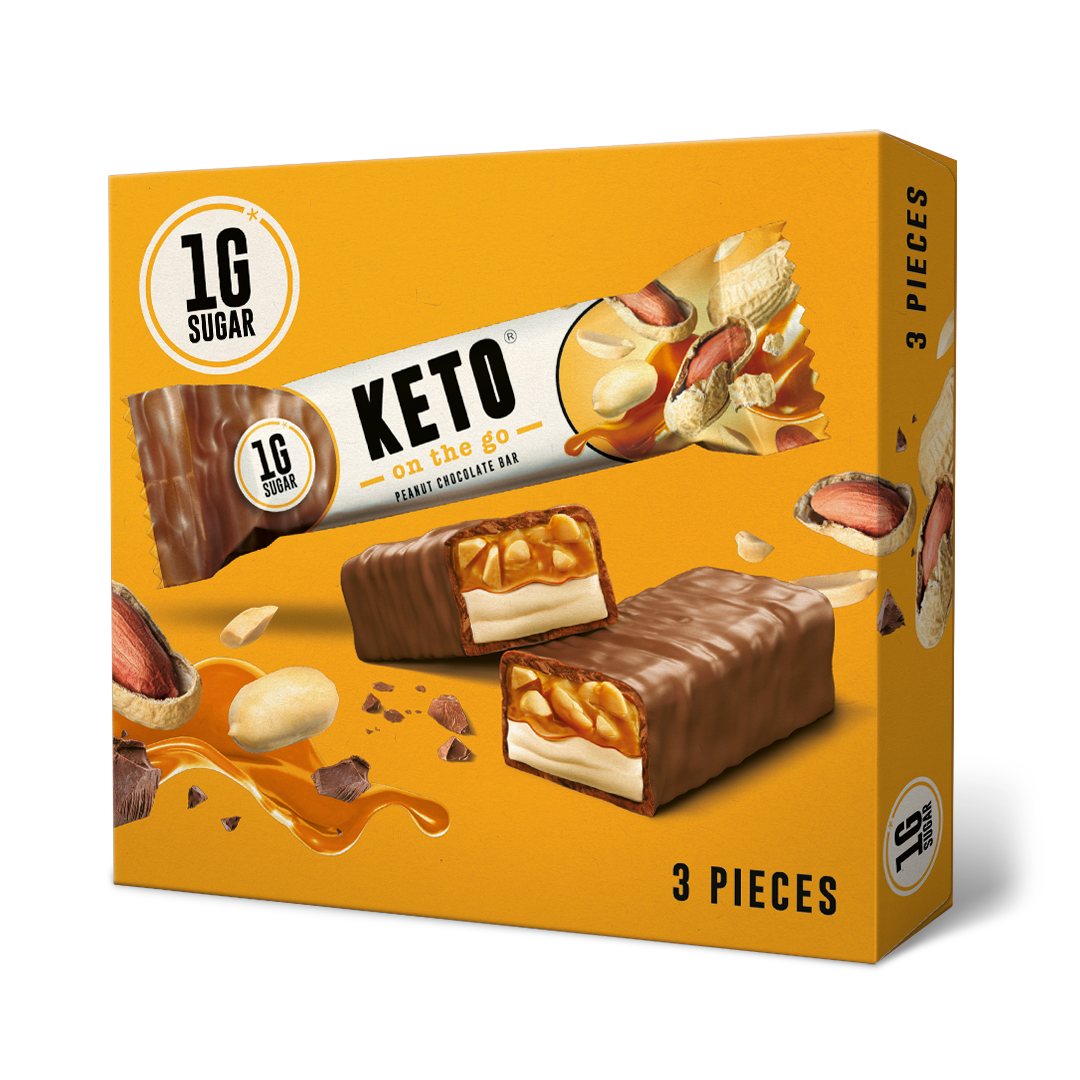 KETO_3er Pack Peanut Chocolate Bar