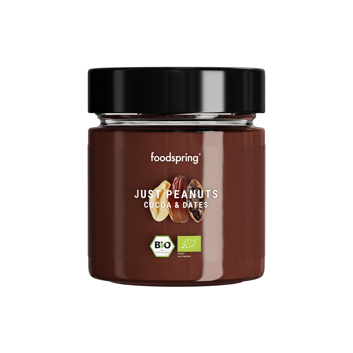 foodspring_Just Nuts_Just_Peanuts_Cocoa_and_Dates_EUR 5,99