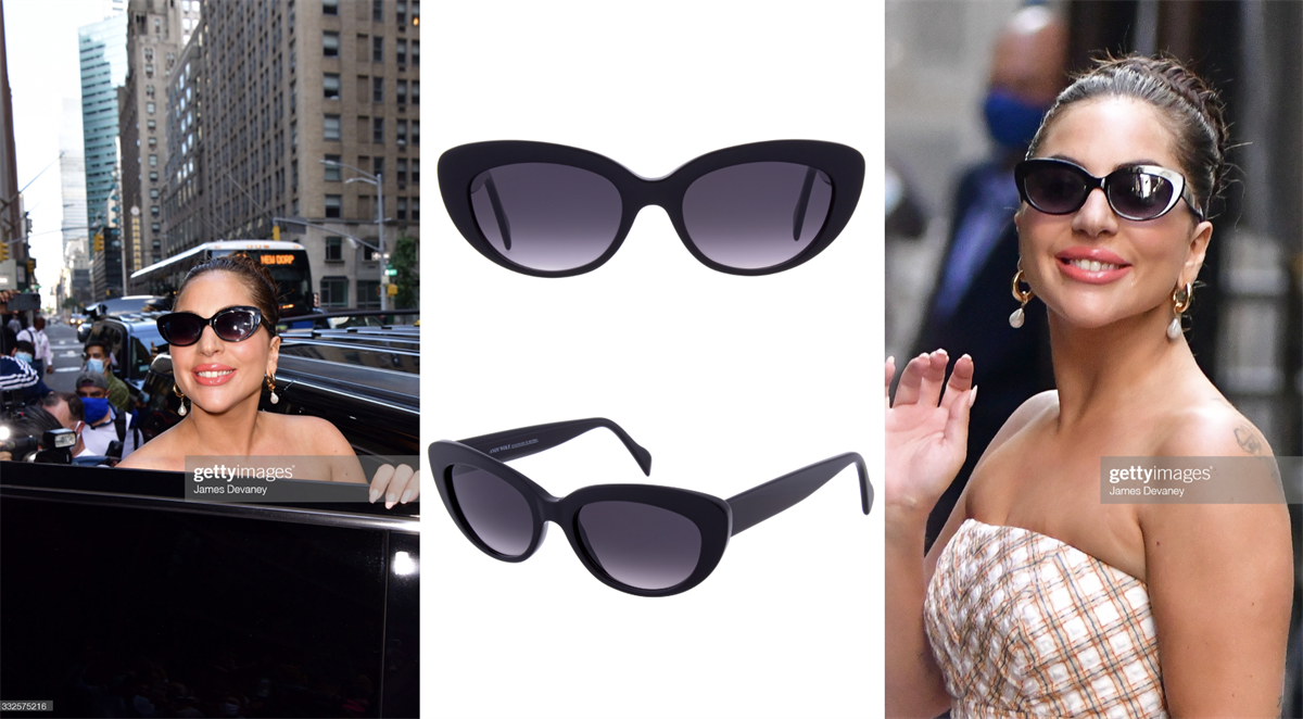 Lady Gaga trägt Sonnenbrille VIVIENNE von ANDY WOLF Eyewear
