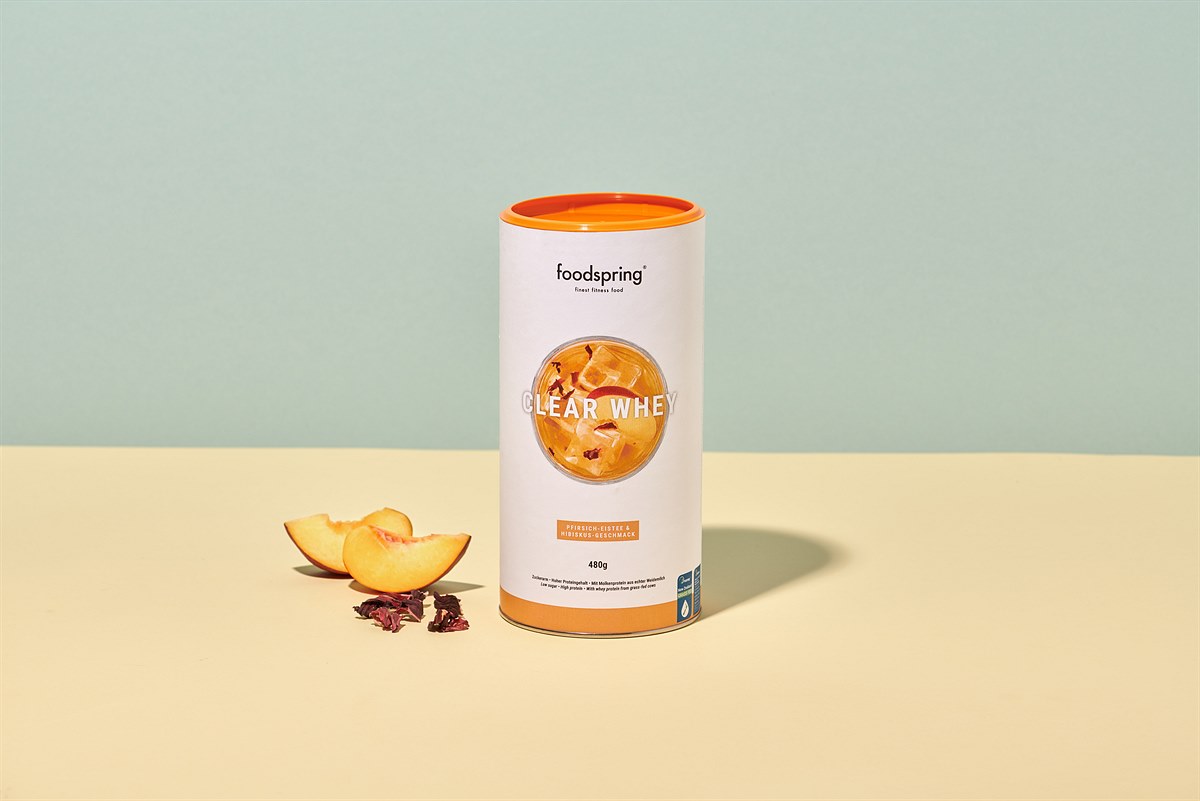 foodspring_Clear Whey_Pfirsich-Eistee & Hibiskus_EUR 29,99_4