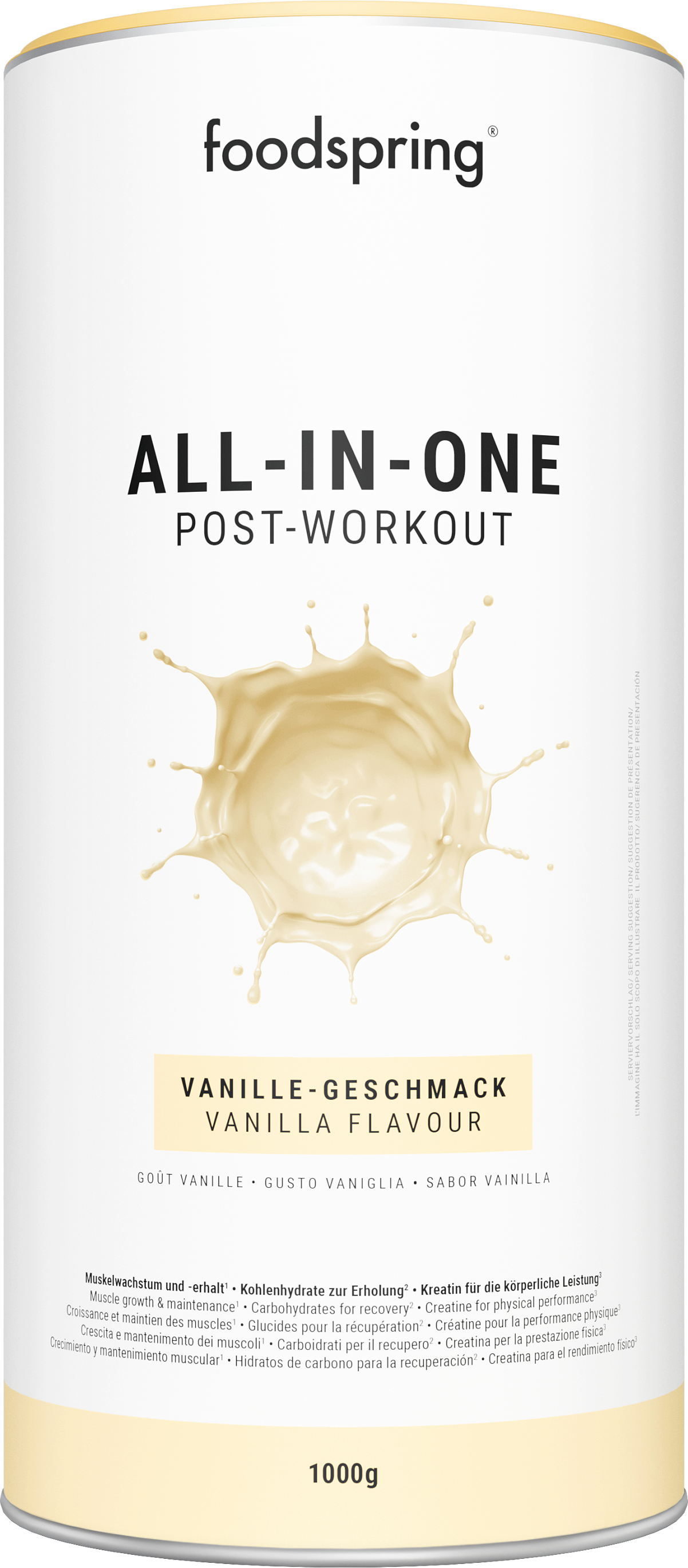 foodspring – All-in-One Post-Workout_Vanille Geschmack_EUR 39,99