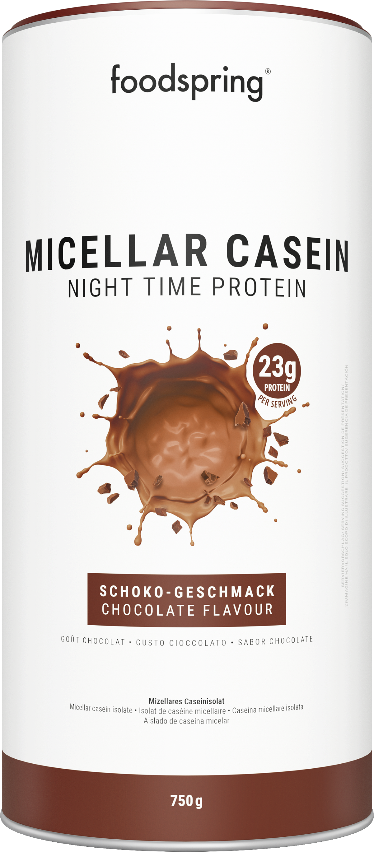foodspring_Micellar Casein_Kakao-Geschmack_EUR 34,99