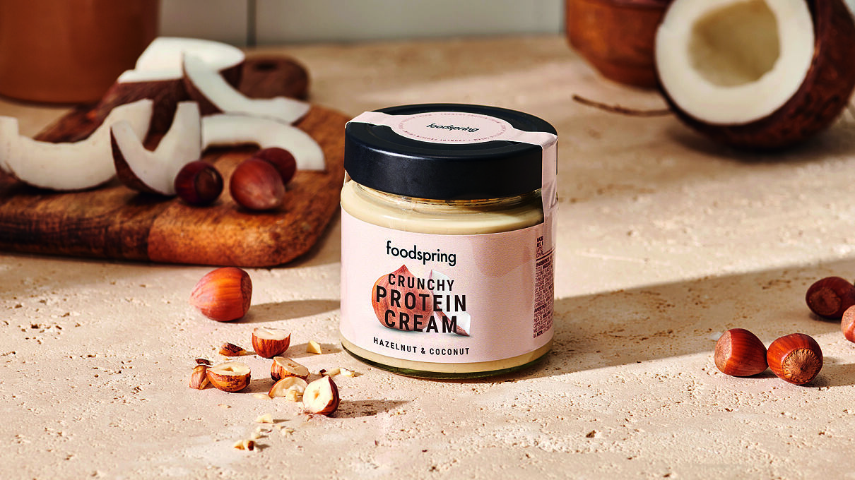 foodspring_Crunchy Protein Cream_Haselnuss und Kokosnuss_EUR 5,99