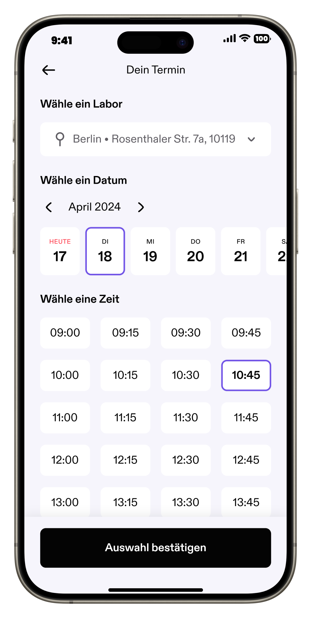 Aware_App Flow_(1) Book your appoitment_(c) Aware