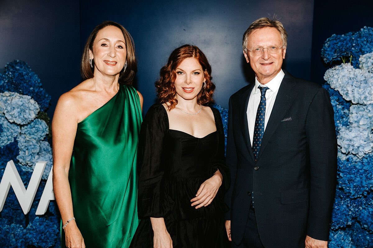 WAGNER Boutique Opening, 19.9.24, vlnr. Katharina Gmeiner-Wagner, Teresa Vogl, Hermann Gmeiner-Wagner (c)Philipp Lipiarski