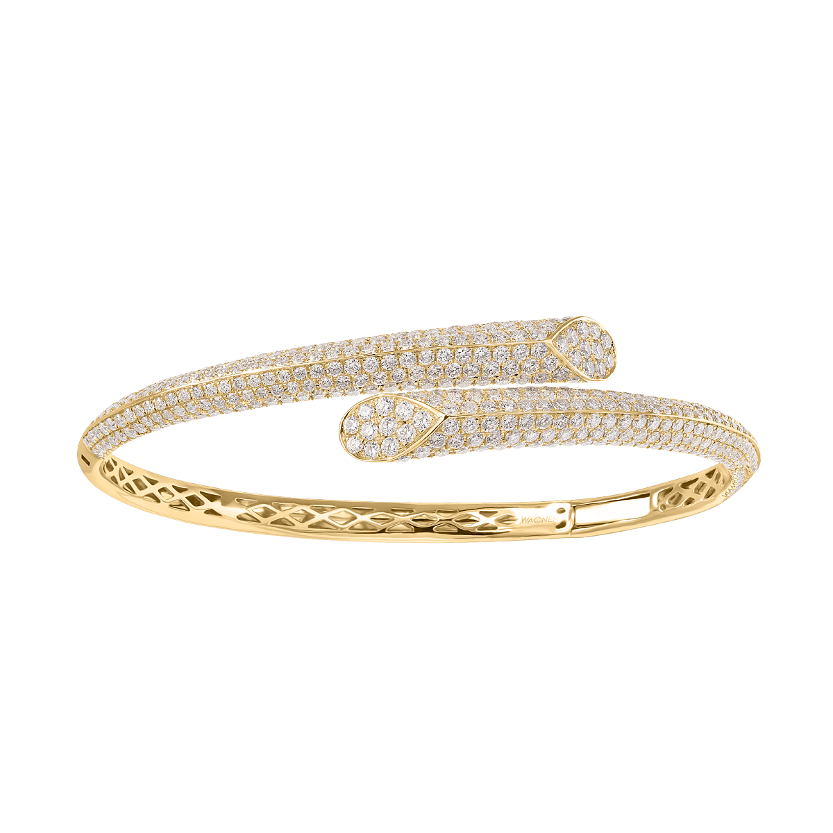 WAGNER_Armreif Starlight, 18 Kt Gelbgold, Diamanten_Preis auf Anfrage