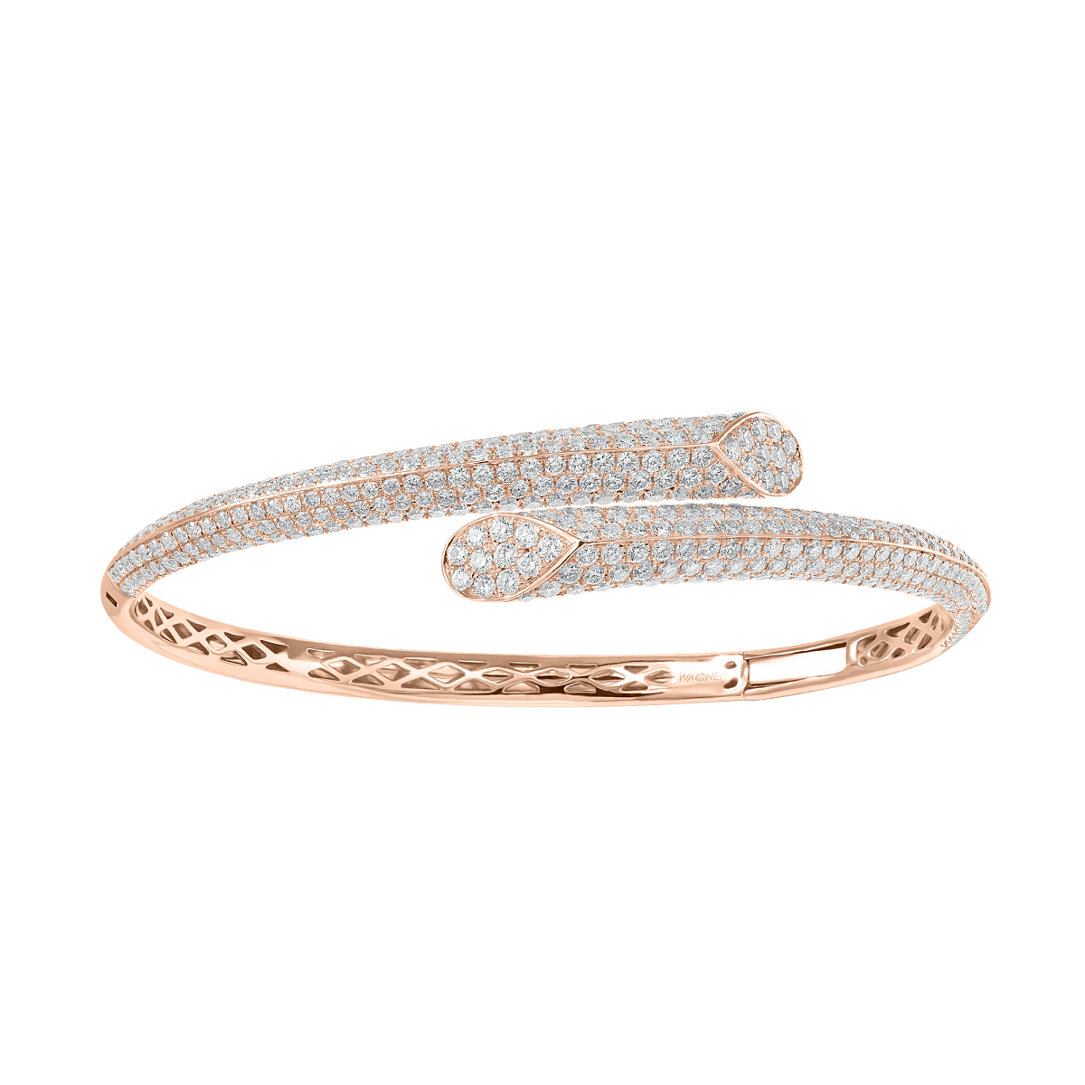 WAGNER_Armreif Starlight, 18 Kt Roségold, Diamanten_Preis auf Anfrage