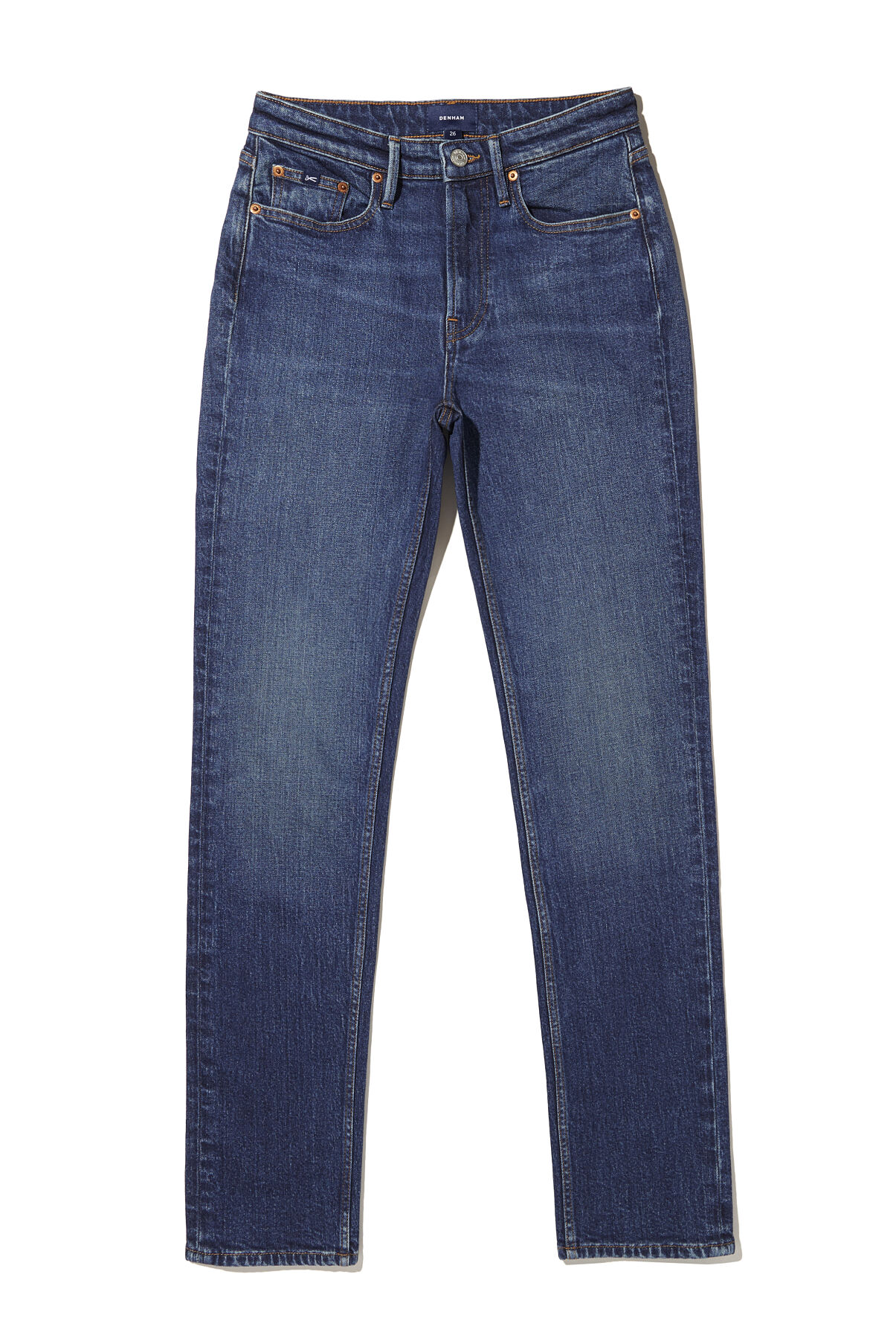 The Budims_Damen - Mizuki High Rise Slim-Straight in Medium Stonewash von Denham