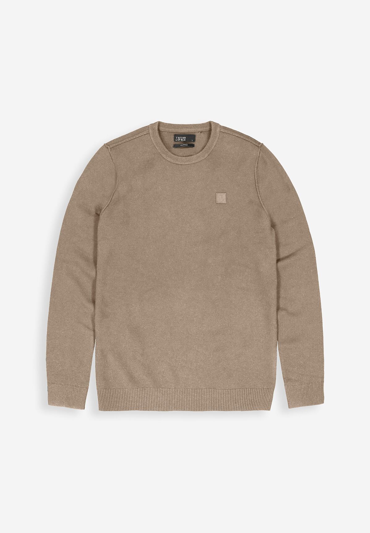 The Budims_Herren_Clifden Crew Sweater in Casablanca Beige von Butcher of Blue 2