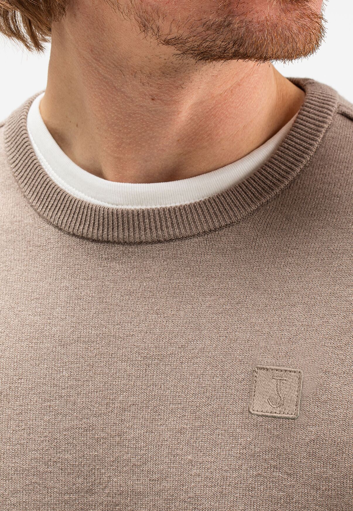 The Budims_Herren_Clifden Crew Sweater in Casablanca Beige von Butcher of Blue