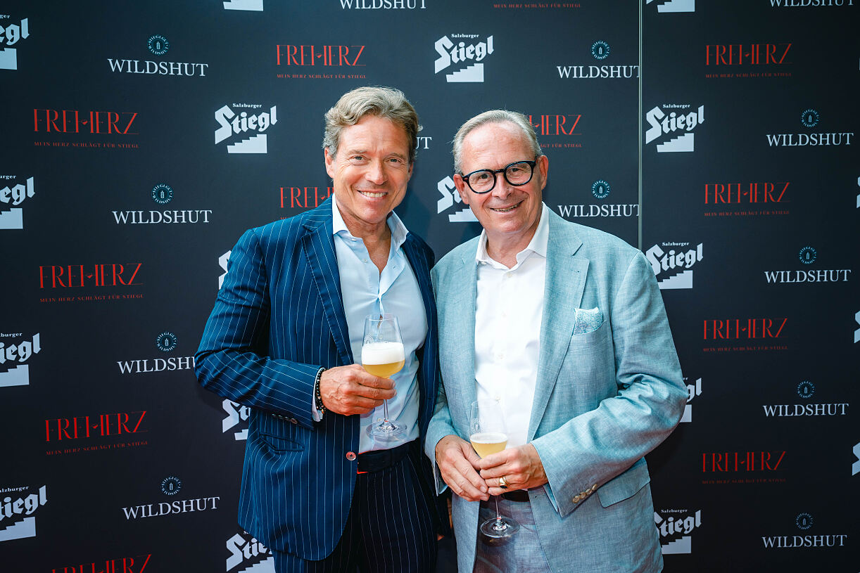 FREIHERZ_VIP Opening 26.6.2025 Peter Dobcak und Karl Mahrer (c) Eugen Nemecek