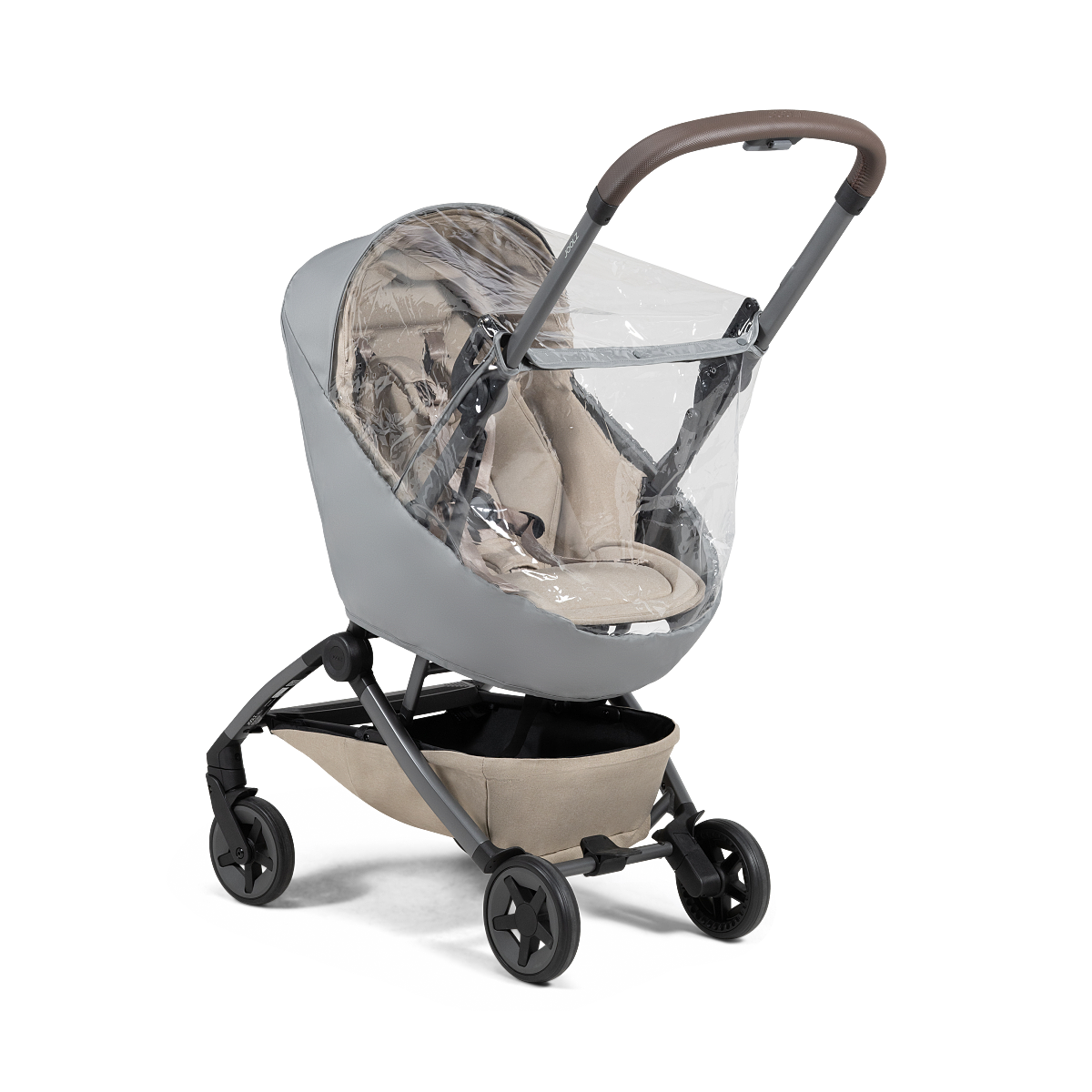 Joolz Aer2_NesttoSeat_Raincover_ Side_View_Left_Sandy taupe_EUR_34,95_ 4