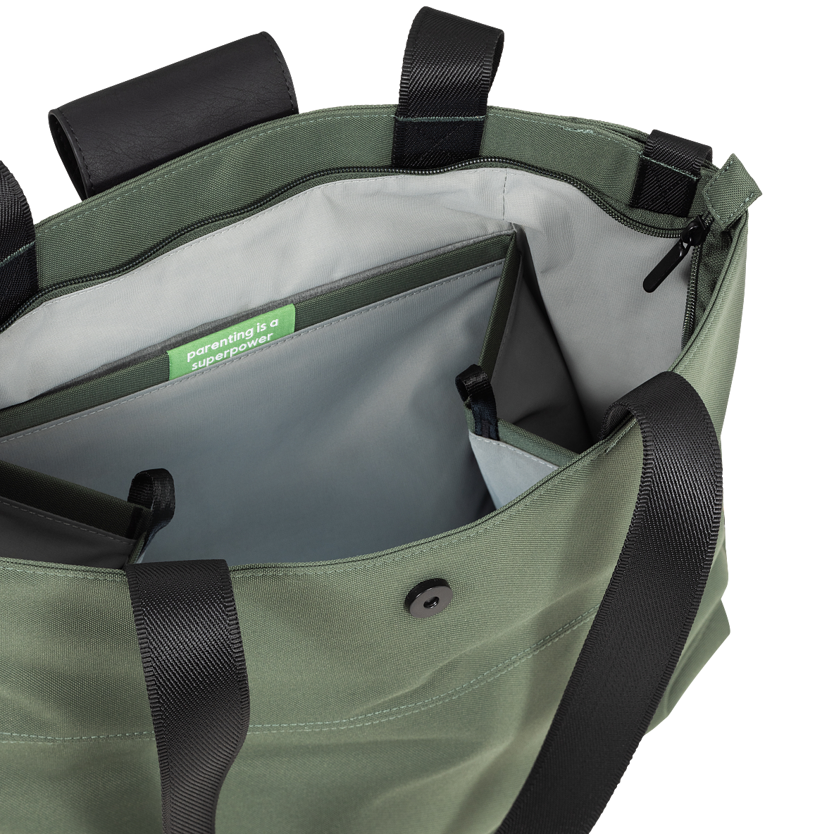 Joolz Changing Bag_Inside view_Forest green_EUR_119,95 4