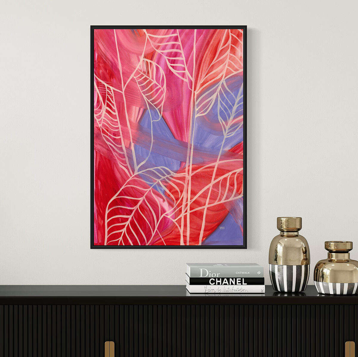 Brigitta Nemeth Art_Dance_of_the_leaves_Brigitta_nemeth_art_black_60x90_1