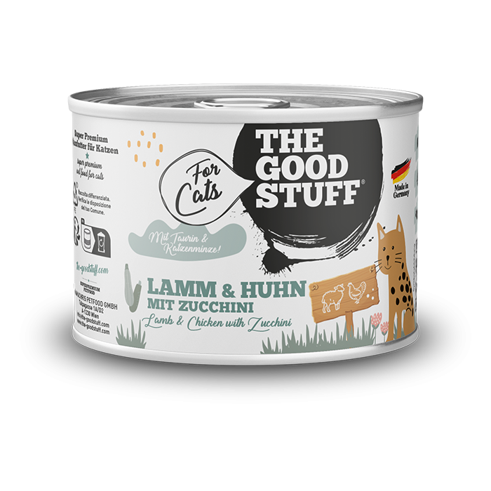 THE GOODSTUFF_Nassfutter_Lamm&Huhn mit Zucchini_200g_EUR 1,99