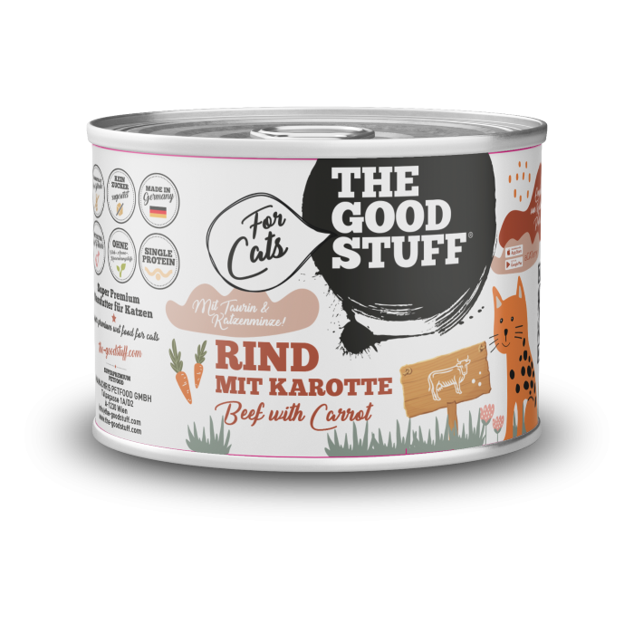 THE GOODSTUFF_Nassfutter_Rind mit Karotte_200g_EUR 1,99