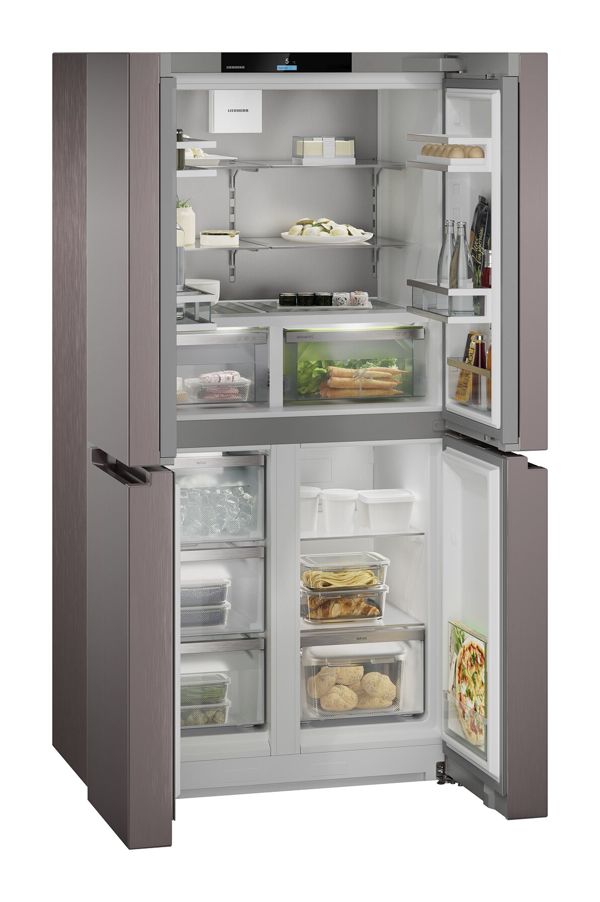 Liebherr-Hausgeräte_4-türige French-Door-Kühl-Gefrierkombination mit IceMaker_MBtsdi 9024