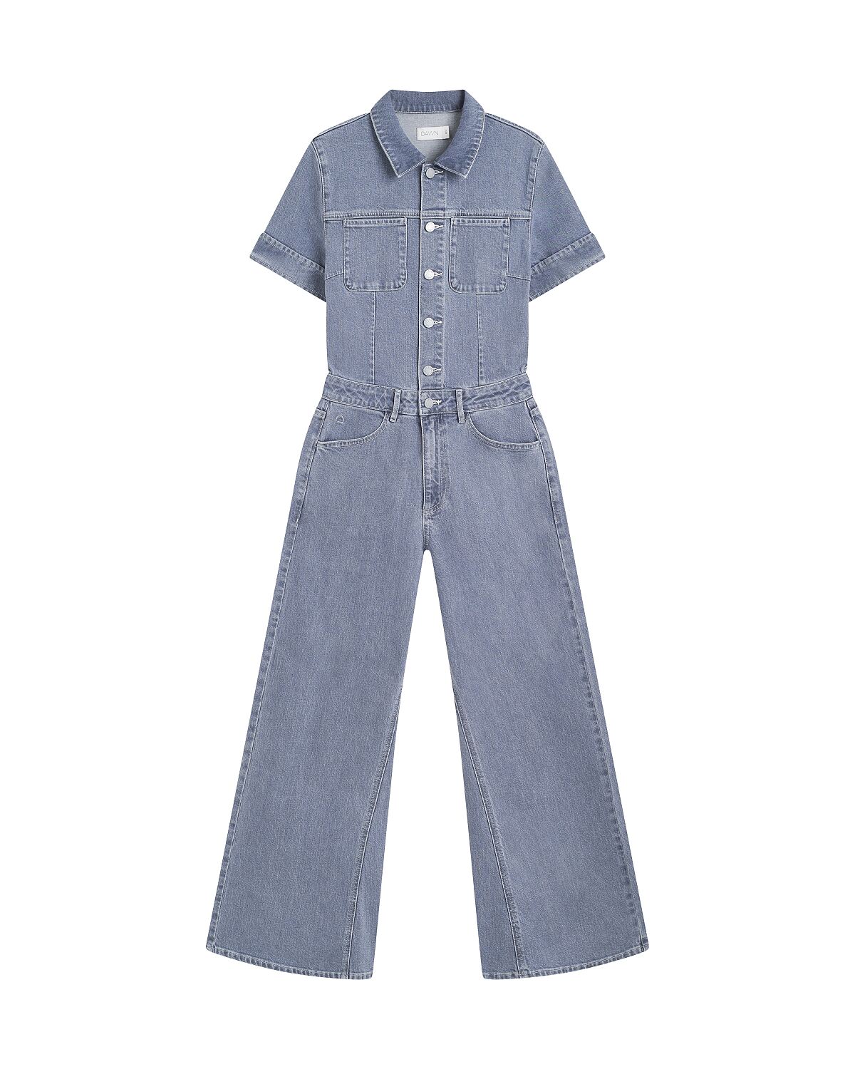 The Budims_F10-0035-319-TWITTER Minimal Stretch - Short Sleeve Overall Slate Grey 2