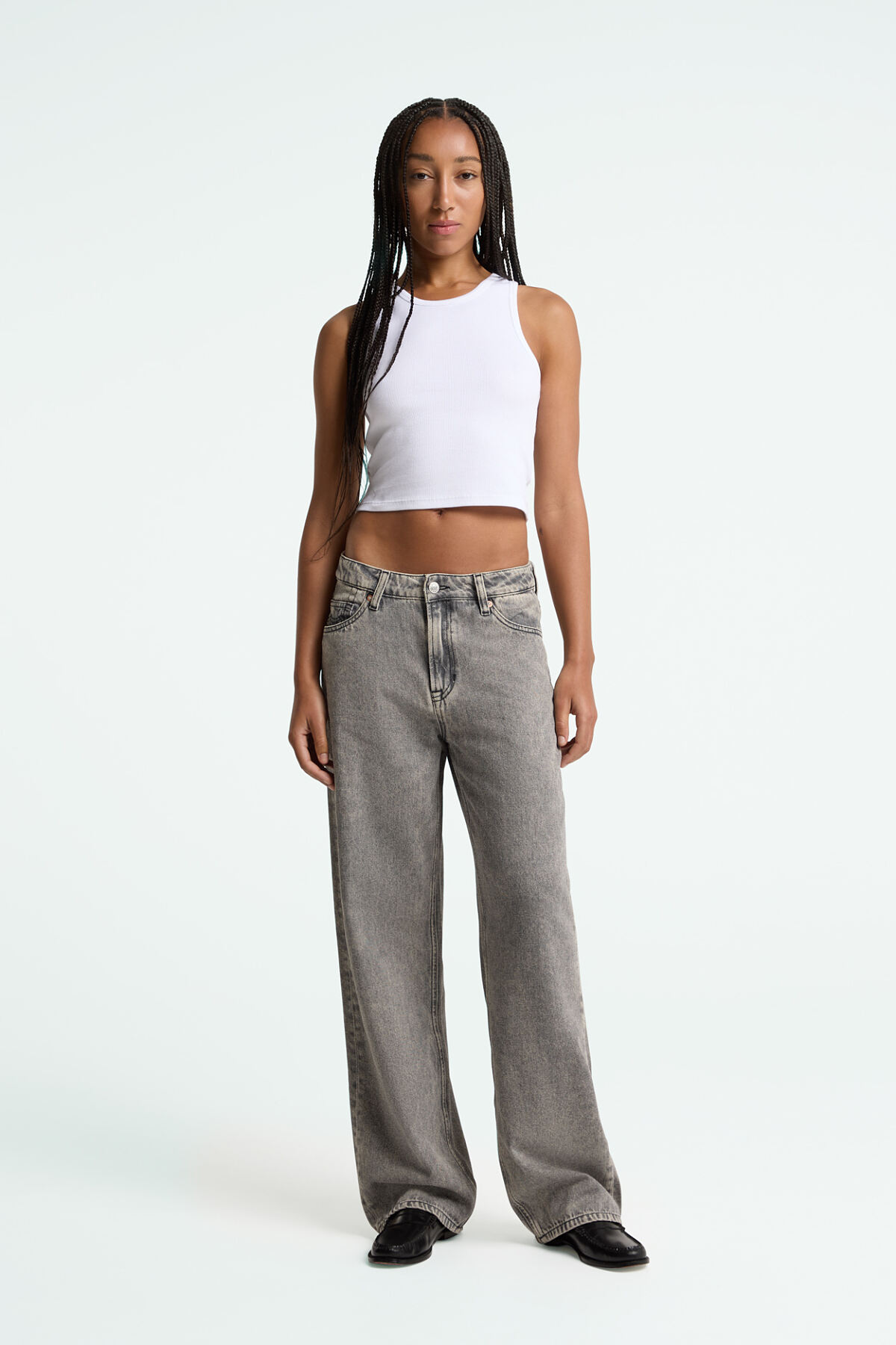 The Budims_Kings of Indigo Joan Low Rise Baggy grau