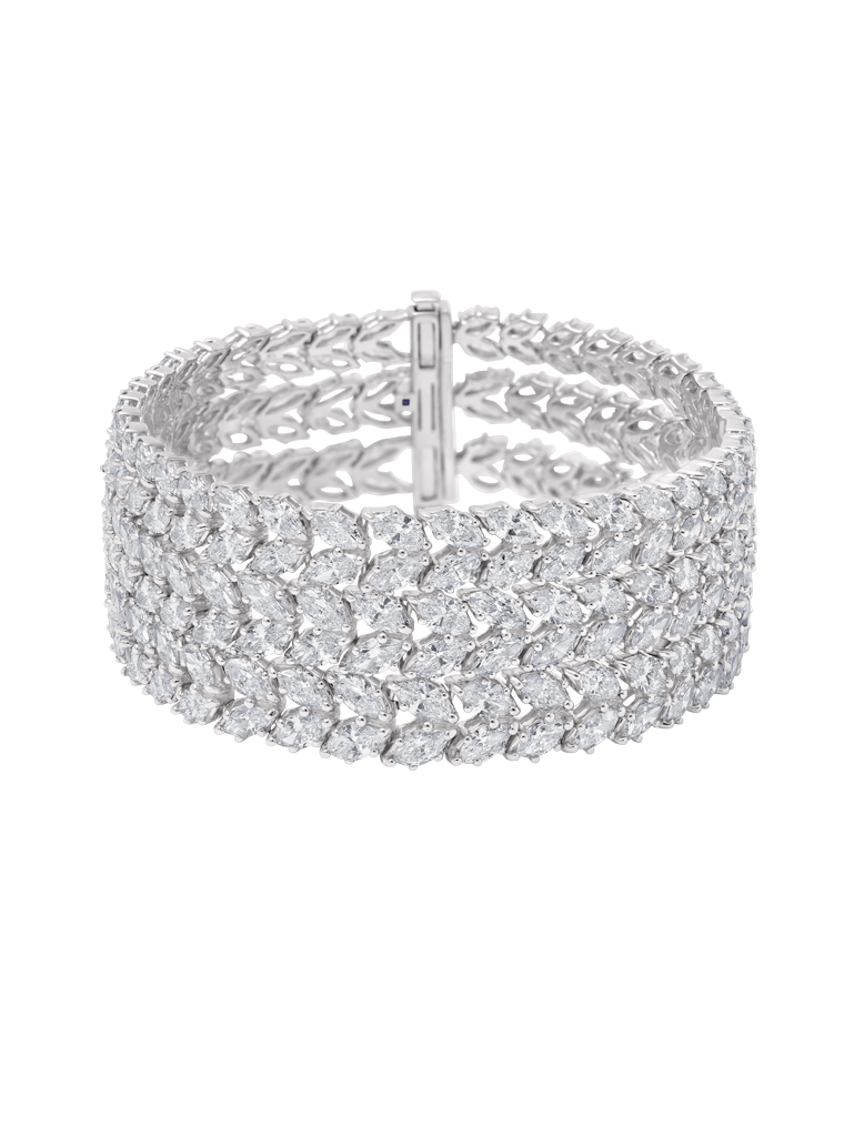 WAGNER_Masterpiece_Armband_18 kt Weissgold, 25,71 ct Diamanten_Preis auf Anfrage