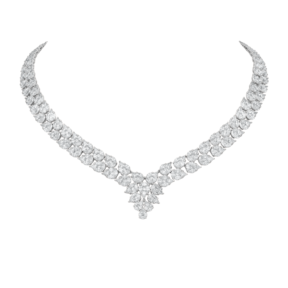 WAGNER_Masterpiece_Collier_18 kt Weissgold, 25,58 ct Diamanten_Preis auf Anfrage