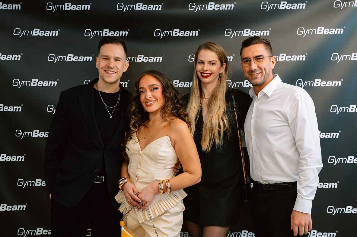 GymBeam Fitness Hub Opening_Team GymBeam_vlnr. Peter Rak, Anna-Lucia Ghera Amiri, Beatrix Vojtekova, Tobias Fittner_(c) GymBeam_1
